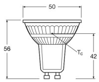 LEDVANCE LED PAR16 P 4.3W 840 GU10