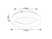 CELIE LED 24W IP20 bílá 4000K 2550lm RABALUX 71168