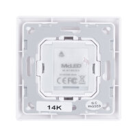 ZigBee nástěnný ovladač - řízení jasu, 1 zóna, 2 scény MCLED ML-917.602.22.0