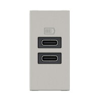 MOSN 2XUSB-C NABÍJEČKA 3A 1M HLINÍK
