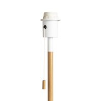KEITH stolní podstavec s USB bílá buk 230V E27 40W RENDL R13639