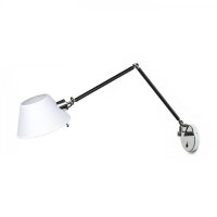 MONTANA nástěnná bílá/černá chrom 230V E27 28W RENDL R13282
