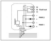 MACX MCR-PTB Napájecí modul a modul chybového hlášení 2865625