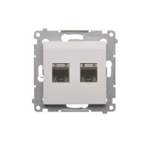 D62E.01/11 Dvojitá počítačová zásuvka RJ