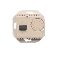 Univerzální otočný termostat, vestavěný senzor teploty, 16(2) A, 230V~, krémová