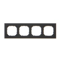 Rámeček 4 násobný černá matná KONTAKT SIMON TRD4.166/149