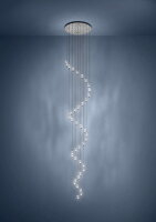 Závěsné svítidlo COMAREIRA LED-CCT 84W IP20 nikl nero  EGLO 390492