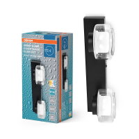 Orbis Flame Wall 2X5.5W Click CCT IP44 Black OSRAM 4099854447785
