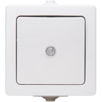 NAUTIC BÍLÁ - tlačítko, IP44 10A, 250V~ KOPP 566302004