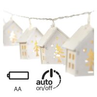 10LED XMAS HOUSE GAR. 2AA T WW