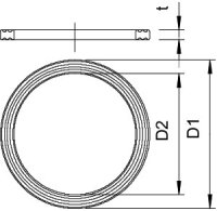 OBO 107 F PG7 PE Těsnící kroužek přip. závitu PG7 Polyetylén PE