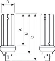 Philips zářivková trubice MASTER PL-T 18W/830/2P 1CT/5X10BOX