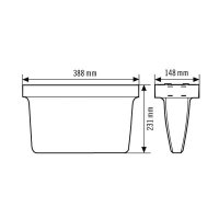 EsyLux EN10077326 Nouzové svítidlo SLX EL LED HIGH COVER 8h 32m IR SM