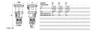 Spojka 63A 4p 500V IP67 7h BALS 3186