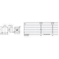 zásuvka vestavná 3P, 13A/250V, IP54, anglický standard, černá PCE 1020-5s