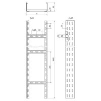 Kabelová lávka 85x150 sendzimir KOPOS KL 85X150_S