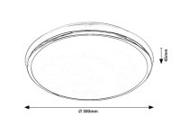 Balthasar LED 18W IP44 3000K+6000K Mixed chrom/bílá RABALUX 3464