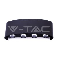 8W LED Wall Light Sand Black IP54 3000K,