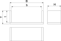 Odlehčení tahu OBO ZSE90-45-17 L pro svislé uložení kabelů 500x200x200