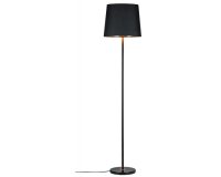 Stojací lampa Neordic Enja látkové stínidlo černá/měď/mramor 796.12 79612