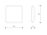 Svítidlo se senzorem CHARLIE SQUARE S 12W 4000K LEDMED LM31300021