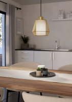 Závěsné svítidlo CIUDADELA E27 černá/kartáčovaná mosaz 1X40W EGLO 900896