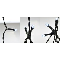 LED vánoční řetěz, 3m, 20 LED, 3 x AA, bílé světlo, zelený kabel SOLIGHT 1V50-W