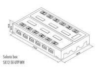Víceportový box CAT5E UTP 12 x RJ45 bílý SOLARIX 12264128