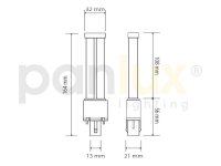 TS 50LED světelný zdroj 230V G23, 5W - studená bílá PANLUX G23-L9/S