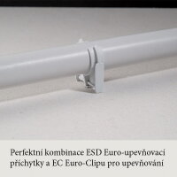 Příchytka s dříkem, pro trubky 30,5-32,5 mm, světle šedá SCHNABL AKS 32