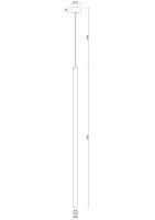 Závěsné svítidlo SUBRA S3 37W IP20 3K ON/OFF PMMA bílá OSMONT SUB60008