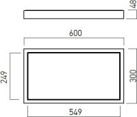 XCASE LED PANEL 30W 220-240V AC 3000K CR