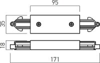 MINITRACK 1c LINEAR CONNECTOR & POWER SU