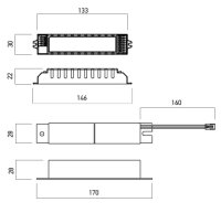 KIT EMERGENTA LED 3h Ue(V) 20-60V