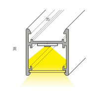 XFREE S SURF./SUSP. LIGHT FITTING 50W 22