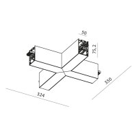XROPE UGR SURF./SUSP. X-shape CONNECTOR