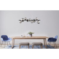 Závěsné svítidlo RIHA černá 9xG9 LED 3.5W 230V, 80lm, 3000K GLOBO 56133-9H