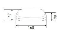 LED svítidlo LED TOR OVAL 8W NW 800/960lm GREENLUX GXDS356