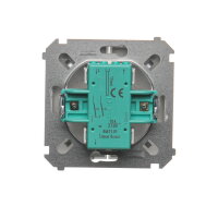 Spínač žaluziový, 10AX, 250V~, stříbrná matná metalizované BMZ1.01/43