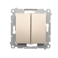 Spínač sériový, řazení 5, 16AX 250V~, zlatá matná, metalizované DW5A.01/44