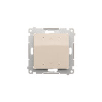 Ovladač tlačítkový SHUTTER [Wi-Fi] 2x5A, 230V, krémováová DEZ1W.01/41