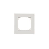 Rámeček 1 násobný, skleněný bílé matné sklo KONTAKT SIMON TRN1/170