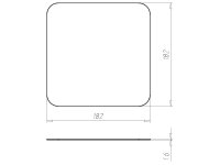 Víko krabice 159x159 mm, pod omítku KAISER 1096-93