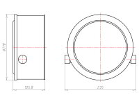 Montážní kryt s tunelem, HaloX 180, do betonu KAISER 1282-00