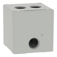 Skříň kovová, Šedá, M20 2 otvory, 22MM 80X80X77 UL CSA    SCHNEIDER XAPD1502