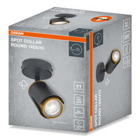 LED SPOT COLLAR BLACK 1XGU10 ROUND OSRAM 4099854589324
