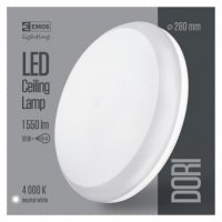 LED přisazené svítidlo DORI, kruhové bílé 18W neutr.b., IP54 EMOS ZM4311