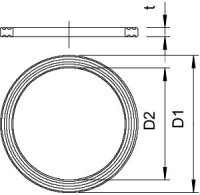 OBO 107 F PG21 PE Těsnící kroužek přip. závitu PG21 Polyetylén PE