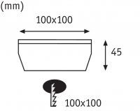 Zemní zápustné svítidlo Solar Cube LED,