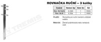 Rovnačka ruční Rov. 3k N (nerez) se 3 kolíky Tremis V565